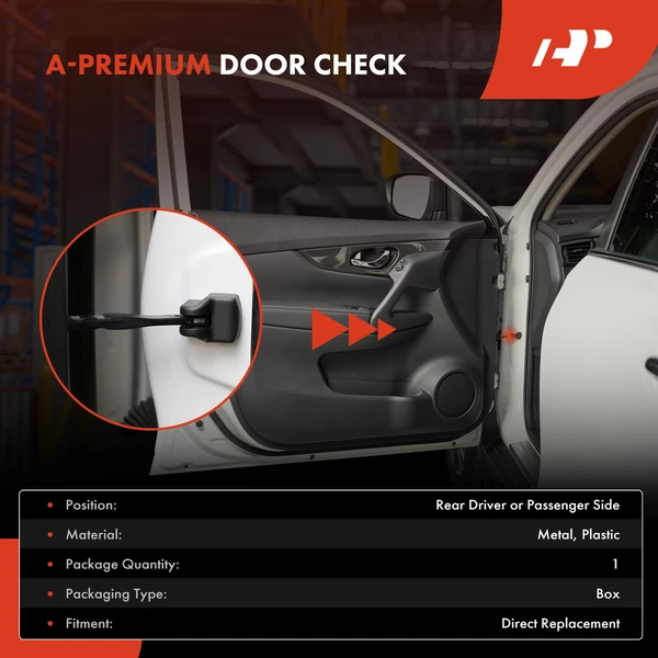 Rear Driver or Passenger Door Check for Toyota Camry 1997-2001