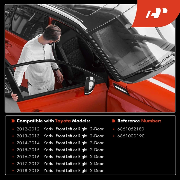 Front Driver or Passenger Door Check for Toyota Yaris 2012-2018 2-Door