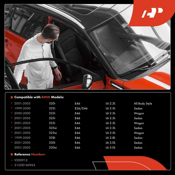 Rear Driver or Passenger Door Check for BMW 320i 325i 325xi 330i 330xi 2001-2005 E46