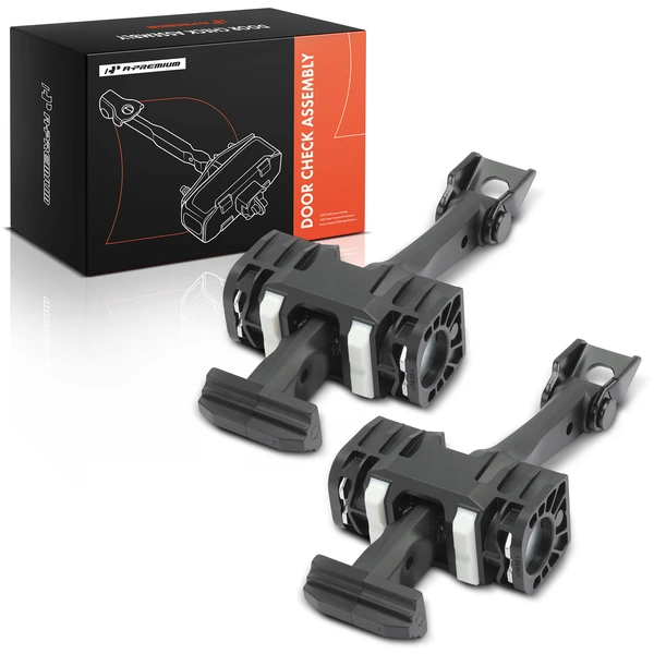 2 Pcs Front Driver & Passenger Black Door Check for 2003-2015 Mini Cooper