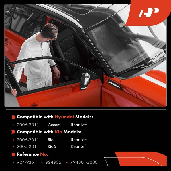 Rear Driver Door Check for Hyundai Accent Kia Rio Rio5 2006-2011