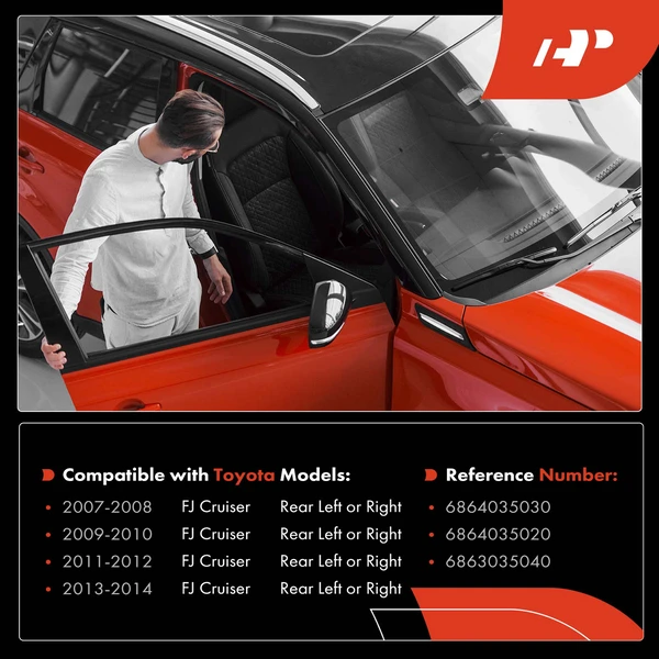 Rear Driver or Passenger Door Check for Toyota FJ Cruiser 2007-2014