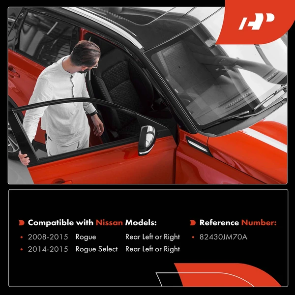 Rear Driver or Passenger Door Check for Nissan Rogue 08-15 Rogue Select 14-15