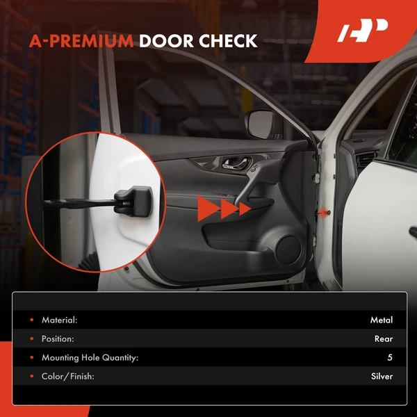 2 Pcs Rear Upper & Lower Tailgate Hinge for Jeep Wrangler 2007-2017 Wrangler JK 2018