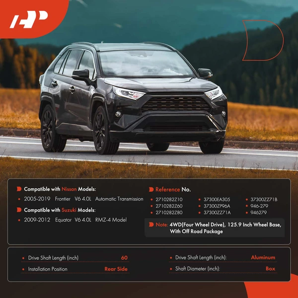 60.00 in. Drive shaft Rear Side A-Premium APDS1339