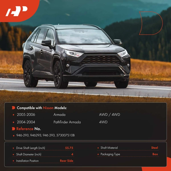 55.75 in. Drive shaft Rear Side A-Premium APDS1340