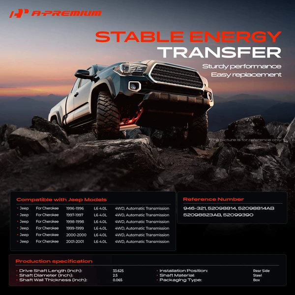 33.65 in. Rear Side Drive Shaft 4WD A-Premium APDS0973