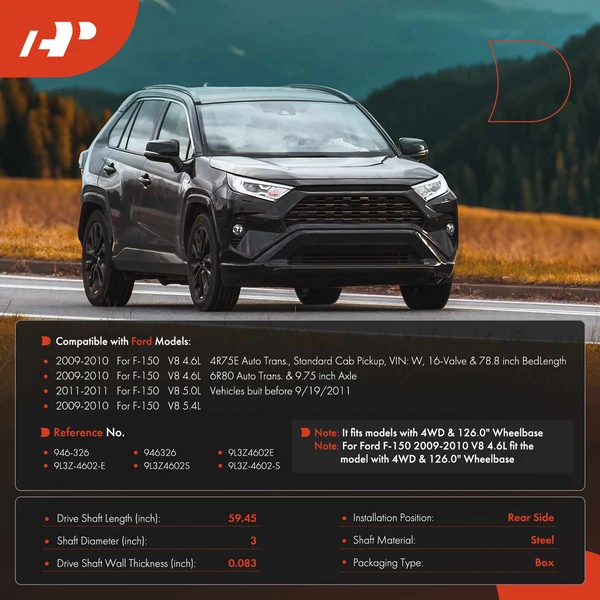 59.45 in. Driveshaft Assembly Rear Side A-Premium APDS1261