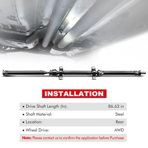 86.09 in. Rear Side Drive Shaft AWD A-Premium APDS0526