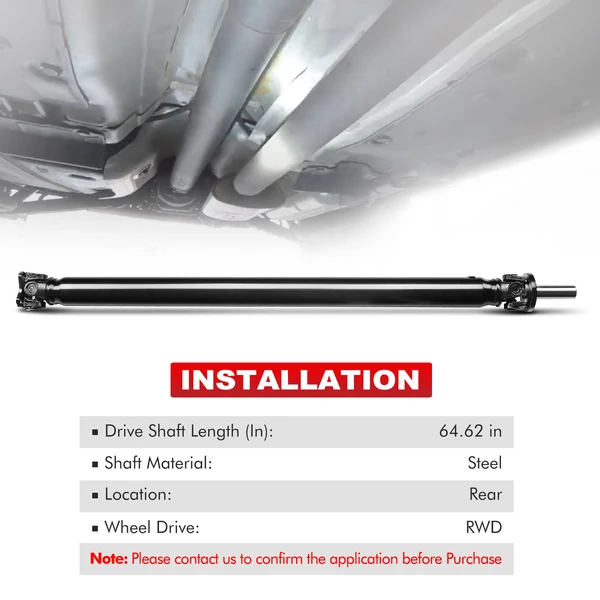 64.69 in. Rear Side Drive Shaft RWD A-Premium APDS0529