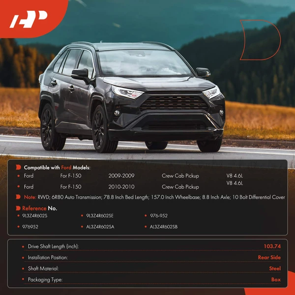 103.74 in. Driveshaft Assembly Rear Side A-Premium APDS1231