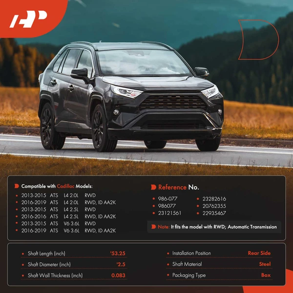 53.25 in. Drive Shaft Rear Side RWD A-Premium APDS0539