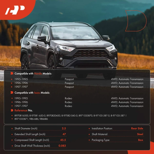 47.00 in. Drive shaft Rear Side A-Premium APDS1304