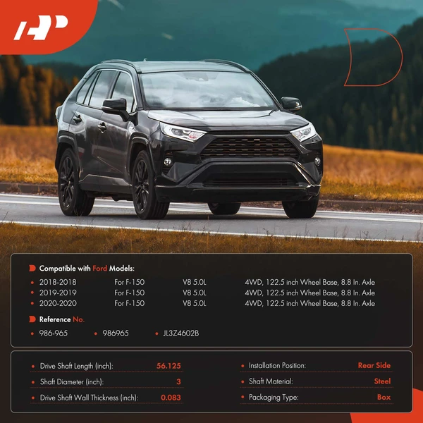 56.13 in. Driveshaft Assembly Rear Side A-Premium APDS1252