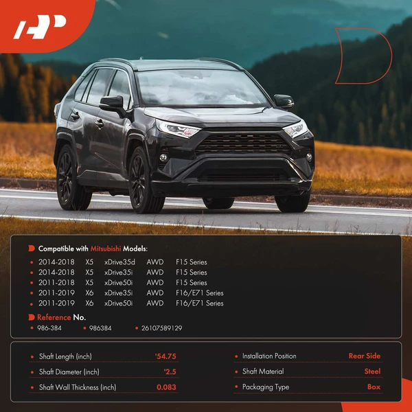 55.16 in. Rear Side Drive Shaft AWD A-Premium APDS0382