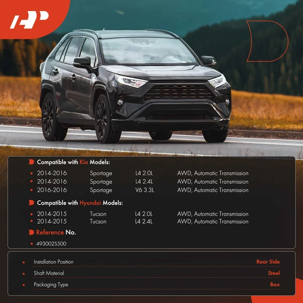 78.27 in. Rear Side Drive Shaft A-Premium APDS1205