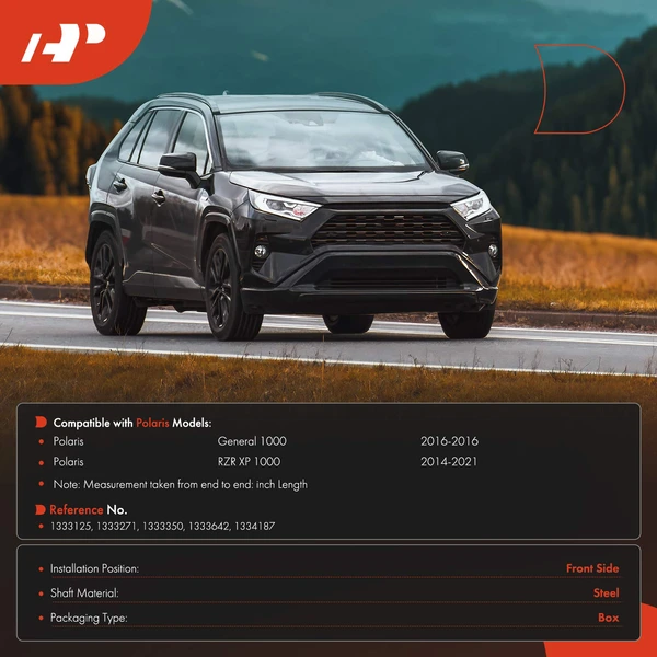 24.46 in. Driveshaft Assembly Front Side A-Premium APDS1185