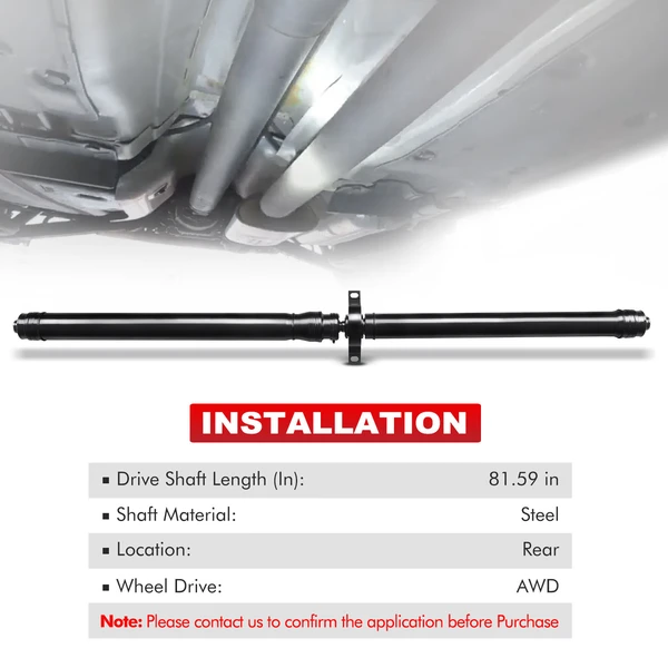 63.31 in. Rear Side Drive Shaft AWD A-Premium APDS0480