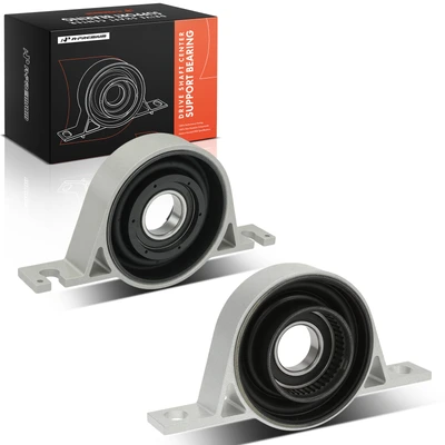 2 Pcs Front & Rear Drive Shaft Center Support Bearing