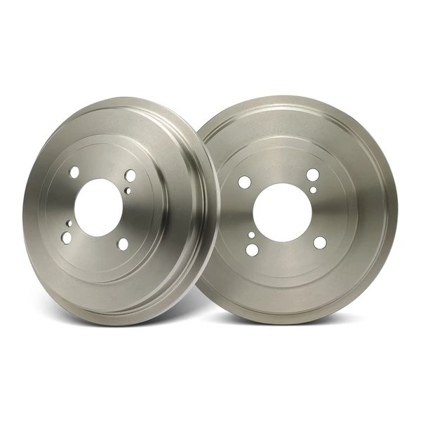 6 Pcs Rear Brake Drums & Ceramic Brake Shoes for Honda Fit 2015-2020 L4 1.5L