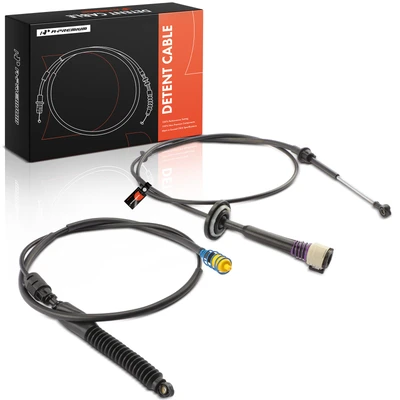 2 Pcs 78.54" & 66.26" Lower Auto Trans Detent Cable
