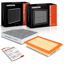 2 Pcs Engine & Activated Carbon Cabin Air Filter for 2017-2019 Mercedes-Benz E300
