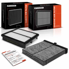 2 Pcs Engine & Activated Carbon Cabin Air Filter for 2016-2022 Mazda CX-3