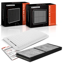 3 Pcs Engine & Activated Carbon Cabin Air Filter for 2011-2014 Mazda 2