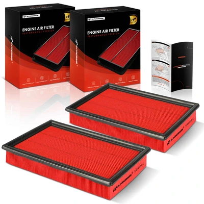 2 Pcs Front High Performance Engine Air Filter