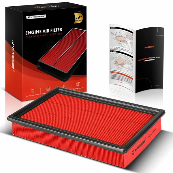 Front High Performance Engine Air Filter for 1986 Ford E-250 Econoline