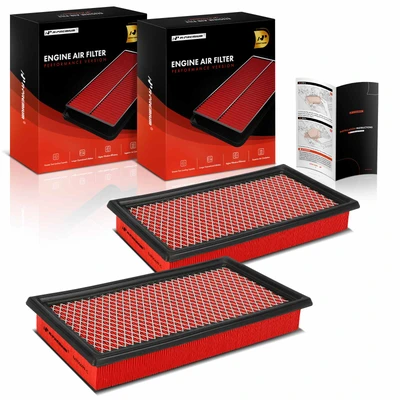 2 Pcs High Performance Engine Air Filter