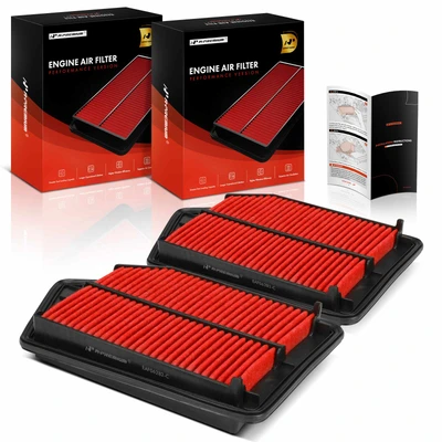 2 Pcs Front High Performance Engine Air Filter