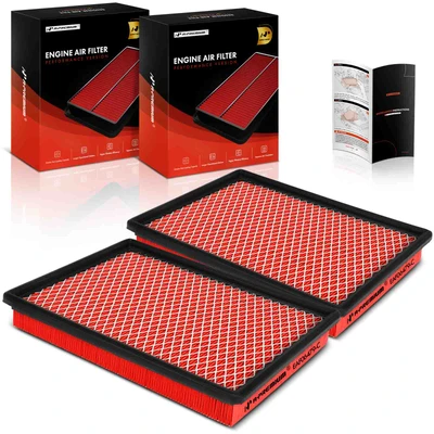 2 Pcs High Performance Engine Air Filter