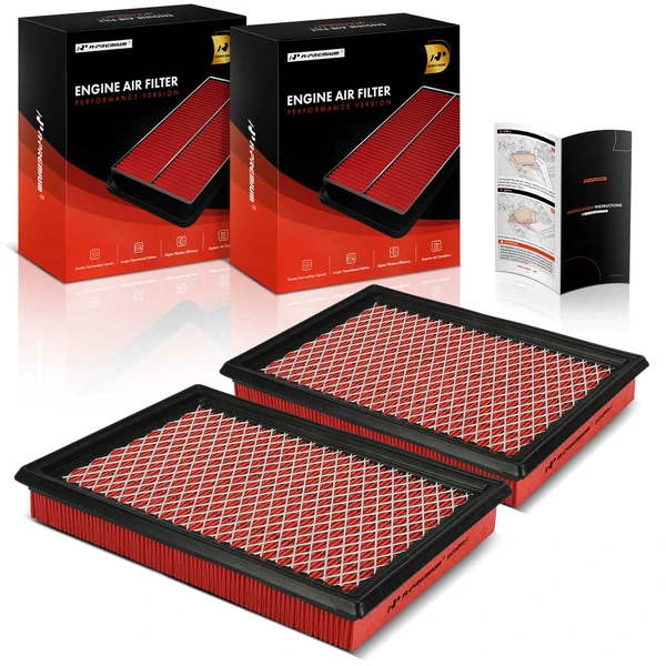 2 Pcs High Performance Engine Air Filter for 2008-2013 Nissan Rogue