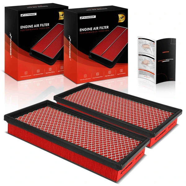 2 Pcs High Performance Engine Air Filter for 1991 GMC Syclone