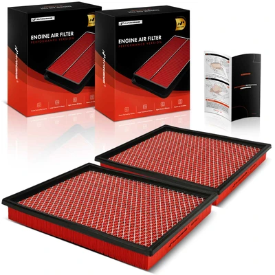 2 Pcs Front High Performance Engine Air Filter