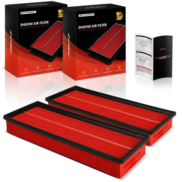 2 Pcs High Performance Engine Air Filter for 2009-2015 Mercedes-Benz G550