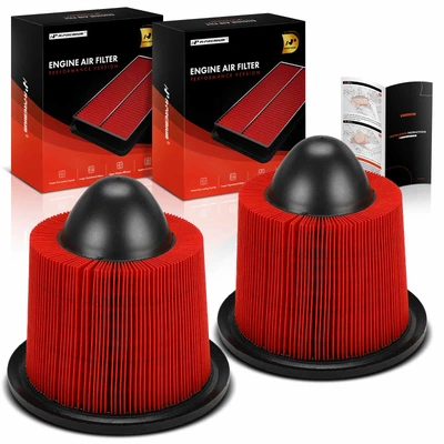 2 Pcs Front High Performance Engine Air Filter