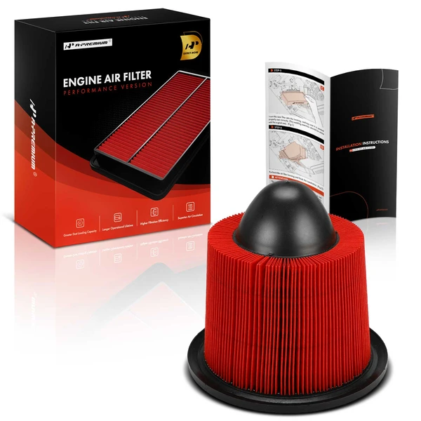 Front High Performance Engine Air Filter for Ford E-150 E-250 F-150 Lincoln Navigator