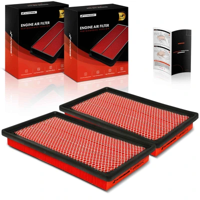 2 Pcs Front High Performance Engine Air Filter