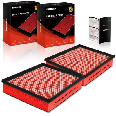 2 Pcs High Performance Engine Air Filter