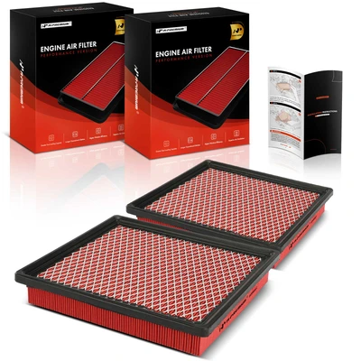 2 Pcs Front High Performance Engine Air Filter