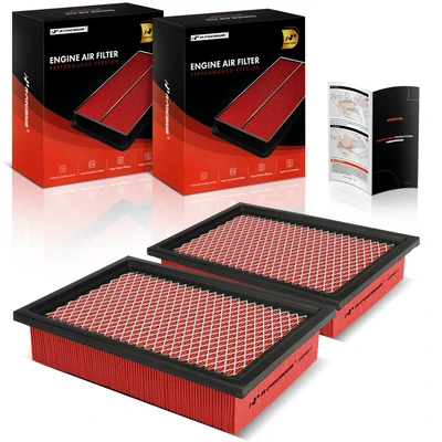 2 Pcs Front High Performance Engine Air Filter