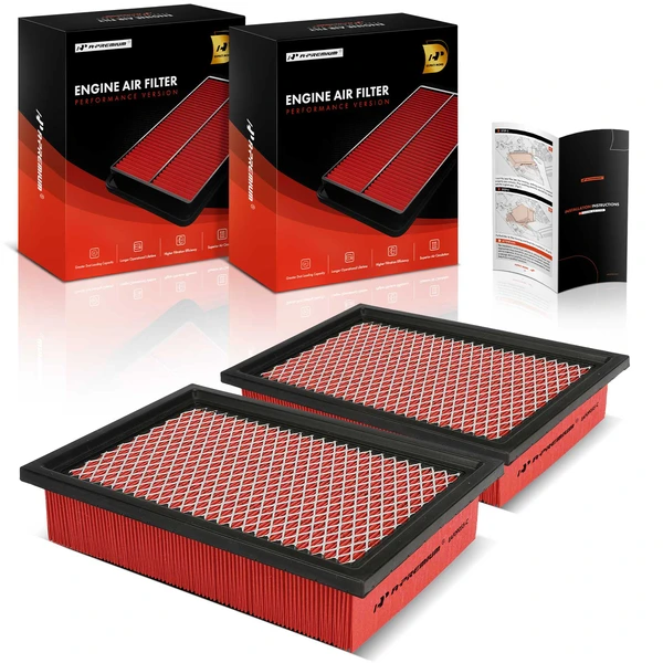 2 Pcs Front High Performance Engine Air Filter for Ford Escape Mazda Tribute Mercury 2.3L