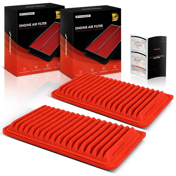 2 Pcs Front High Performance Engine Air Filter for Toyota Camry Highlander Lexus ES300