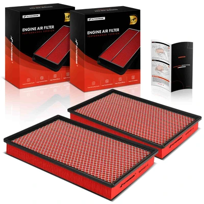 2 Pcs Front High Performance Engine Air Filter