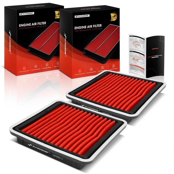 2 Pcs High Performance Engine Air Filter for 2012-2021 Subaru WRX