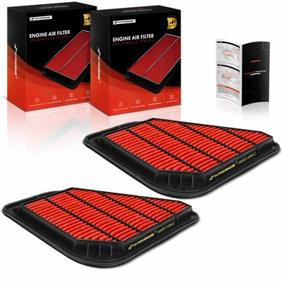 2 Pcs High Performance Engine Air Filter