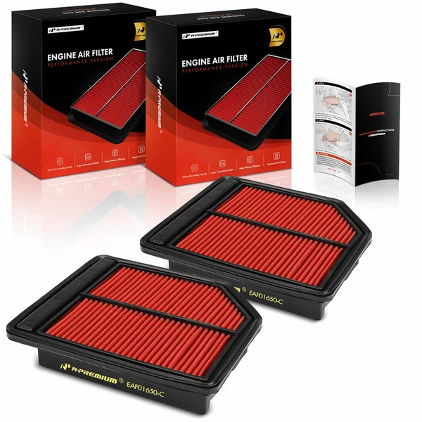 2 Pcs High Performance Engine Air Filter for Honda Civic 2006-2011 1.8L