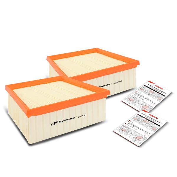 2 Pcs Engine Air Filter with Flexible Panel for Ford EcoSport 2018-2022 1.0L 2.0L